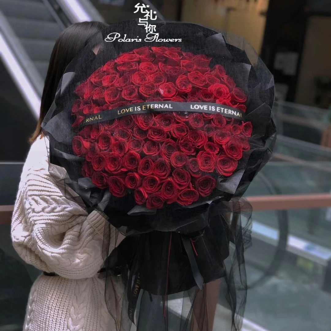 【让人感动的爱】99朵红玫瑰花束鲜花花店生日鲜花生日礼物玫瑰花花店鲜花鲜花店鲜花送