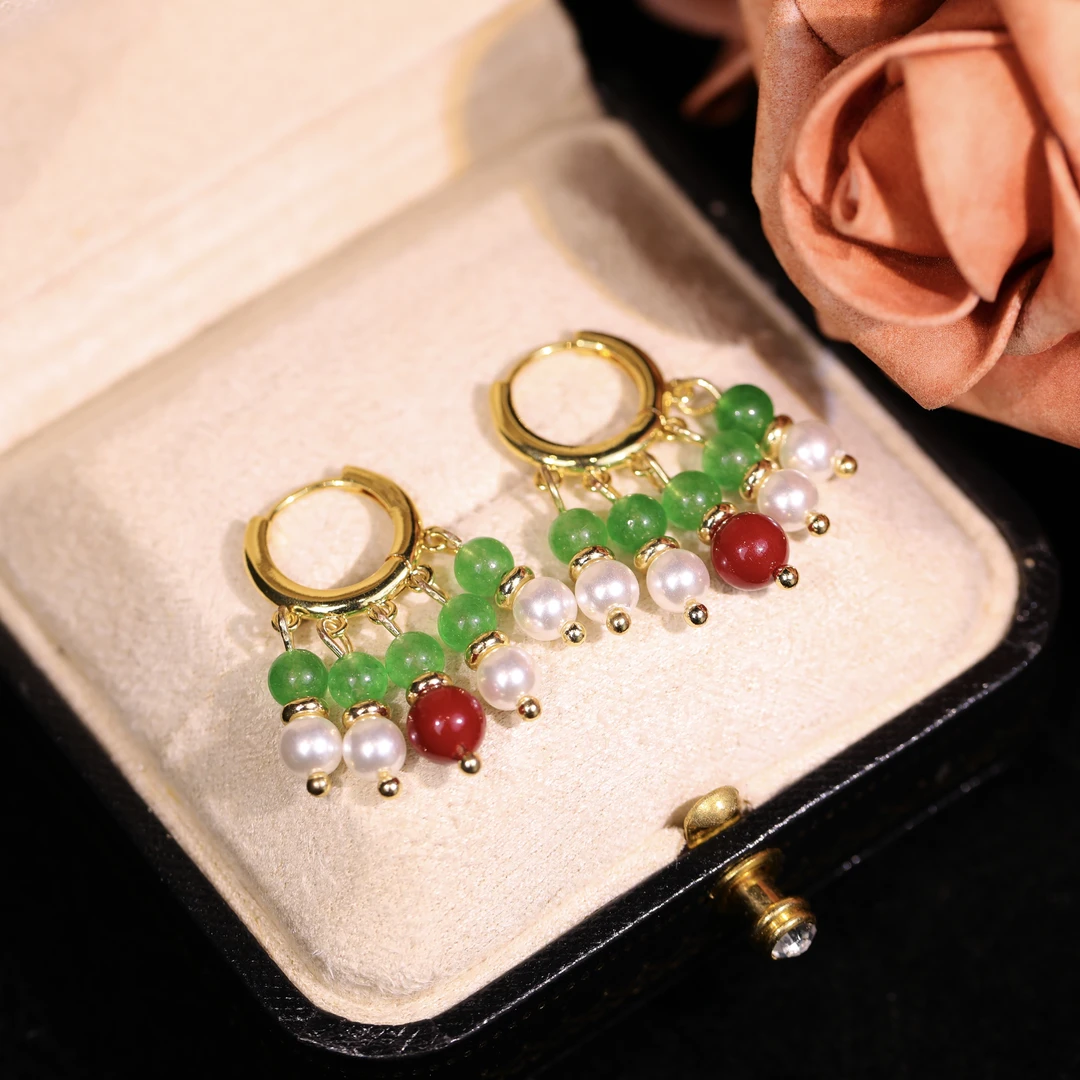 铜合金耳饰 【诞愿】轻奢时尚气质百搭高级小众设计感耳饰RH1062