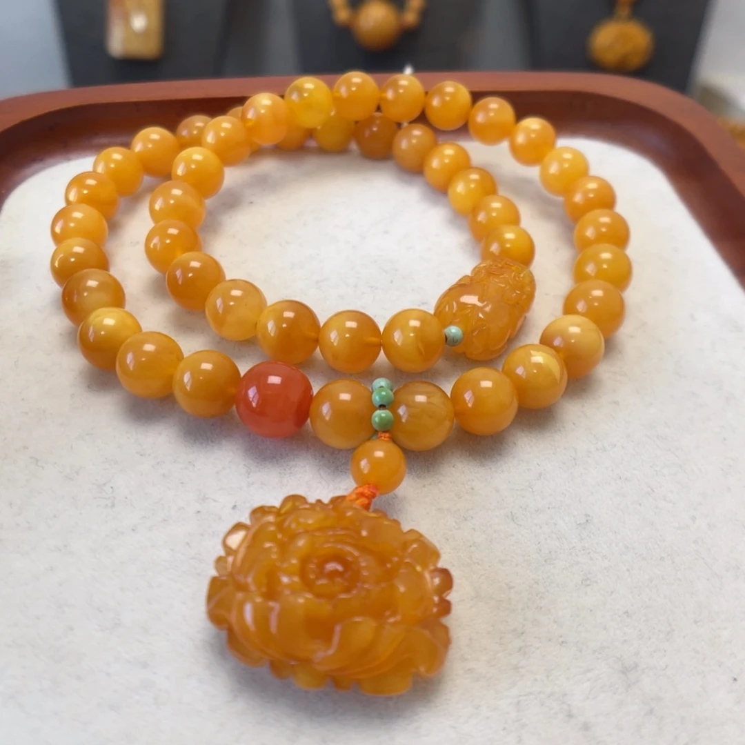 蜜蜡未镶嵌手串蜜蜡