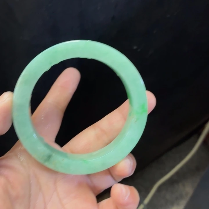 重***啊定制翡翠未镶嵌正圈翡翠手镯定制