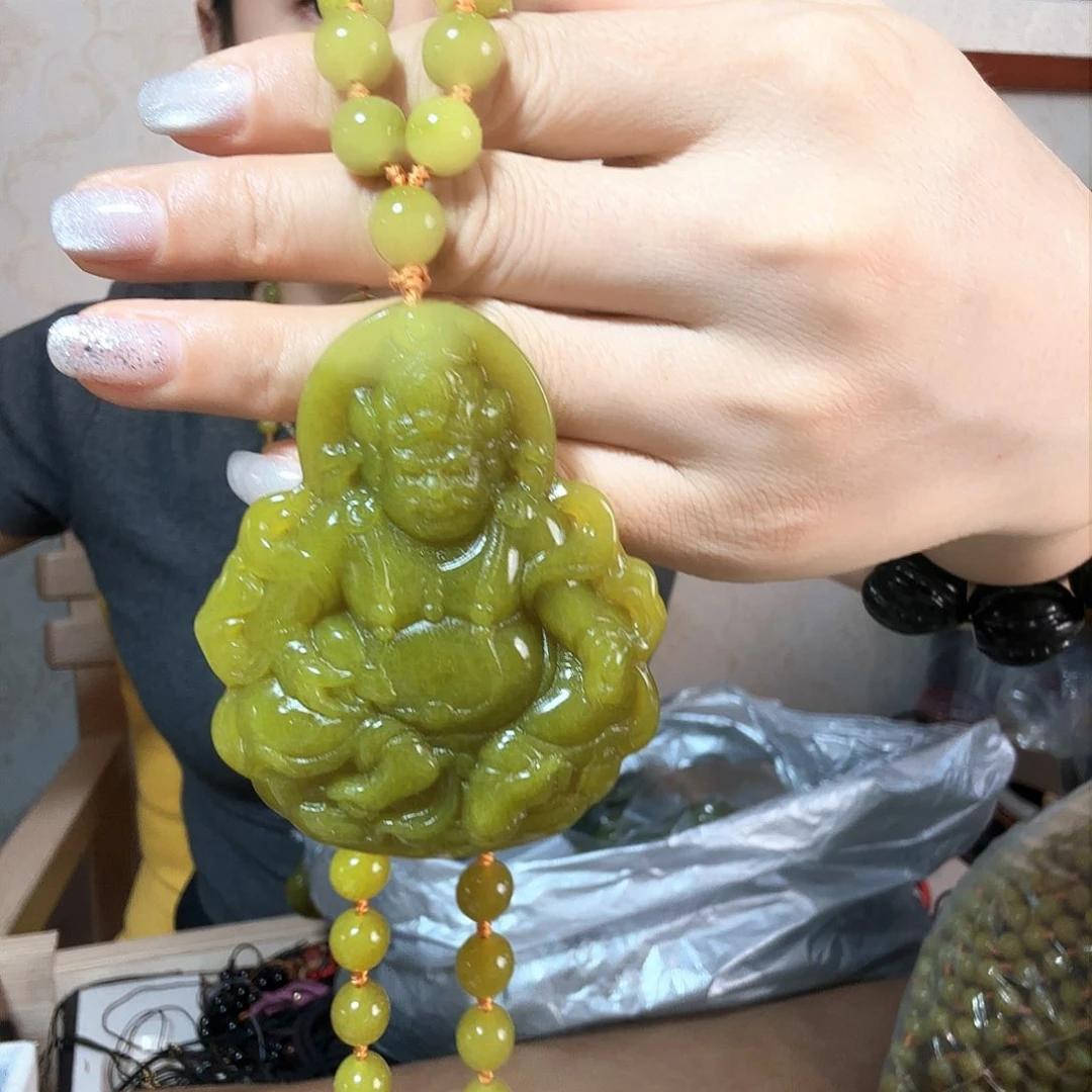 岫玉未镶嵌吊坠(赠链)