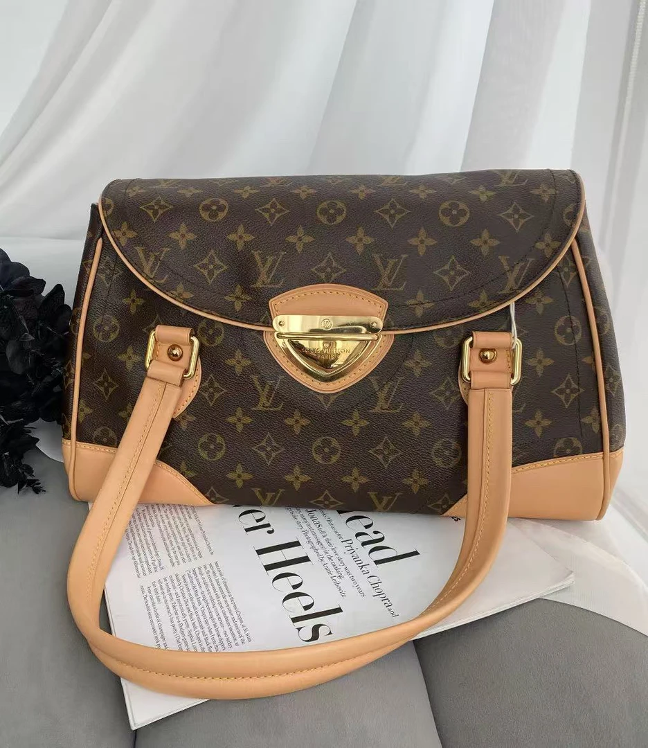 95新 LouisVuitton/路易威登 c1855路易威登金扣手提托特包