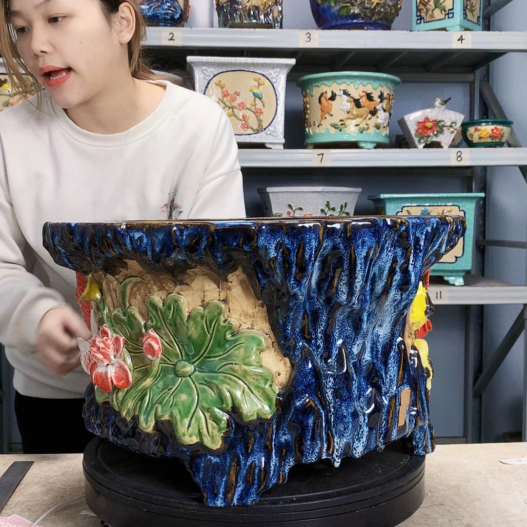 C**l实物拍摄湾盆石湾盆