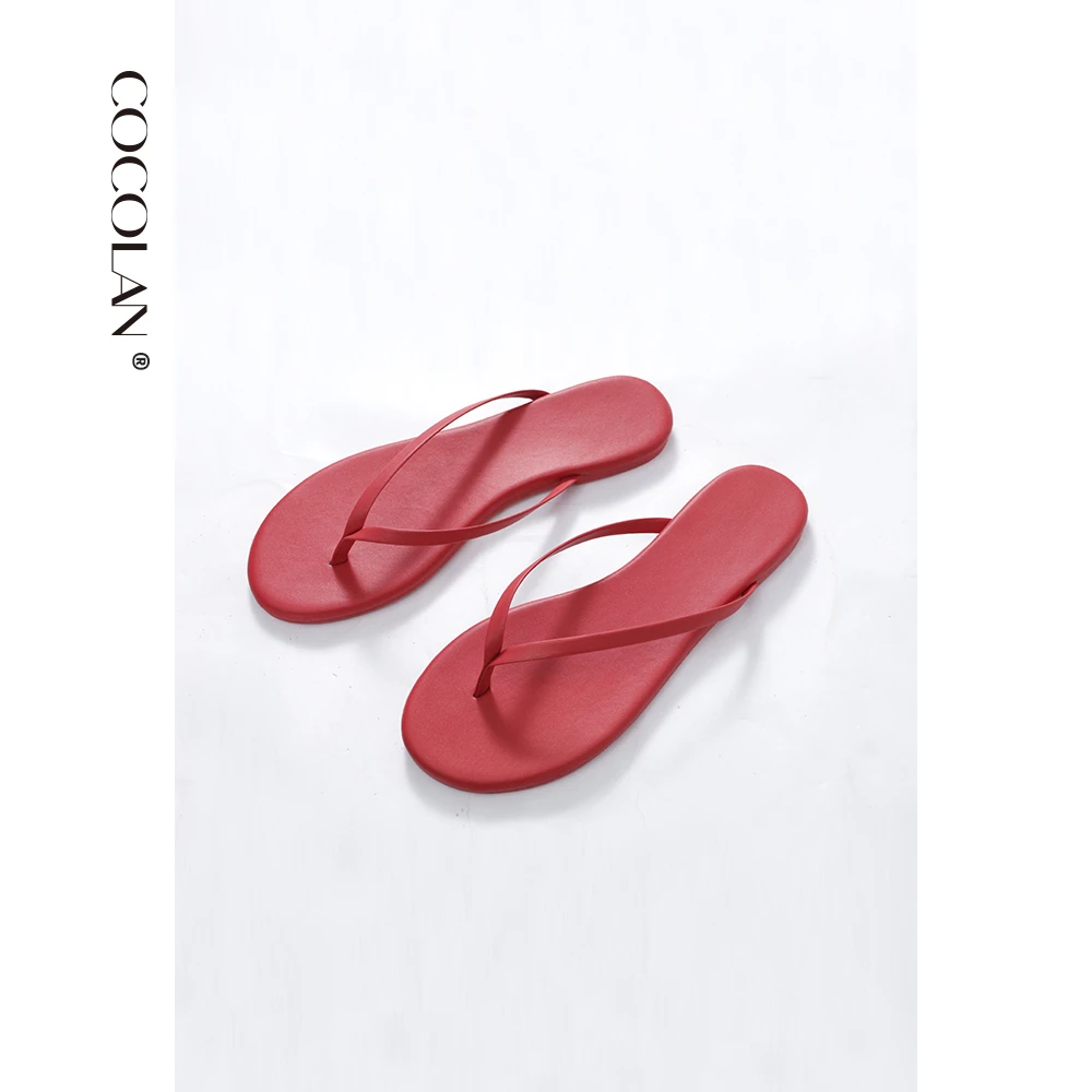 COCOLAN平底人字拖凉鞋女日常休闲鞋女CL3XZ016