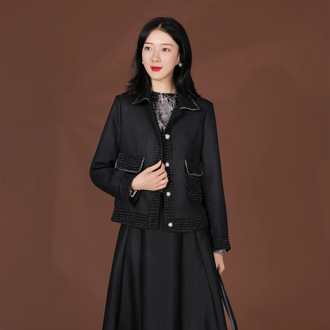 【春季上新】高端法式轻奢设计感小众名媛气质百搭小香外套AQ2873