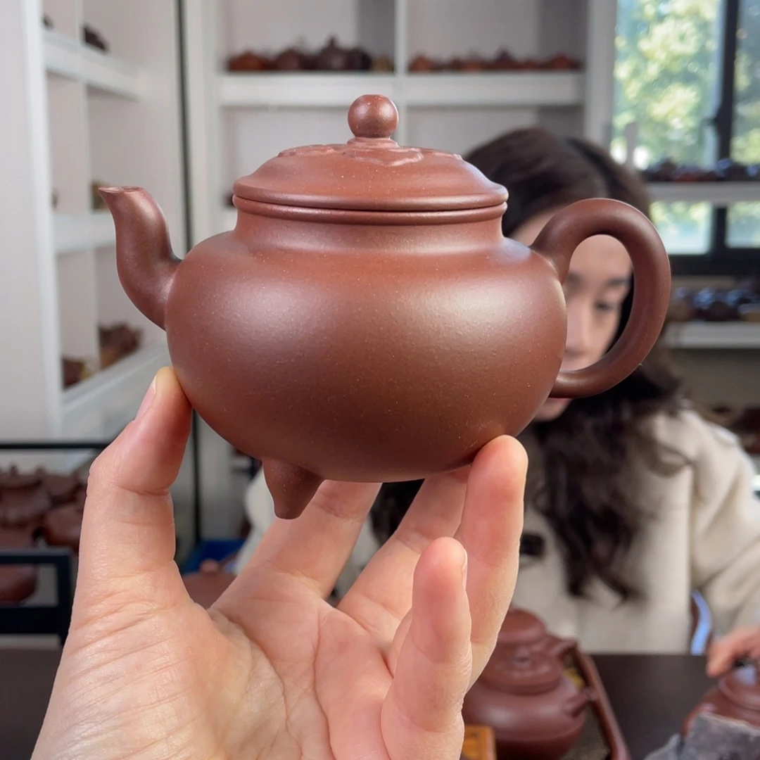 紫砂茶壶底槽清大彬如意240cc