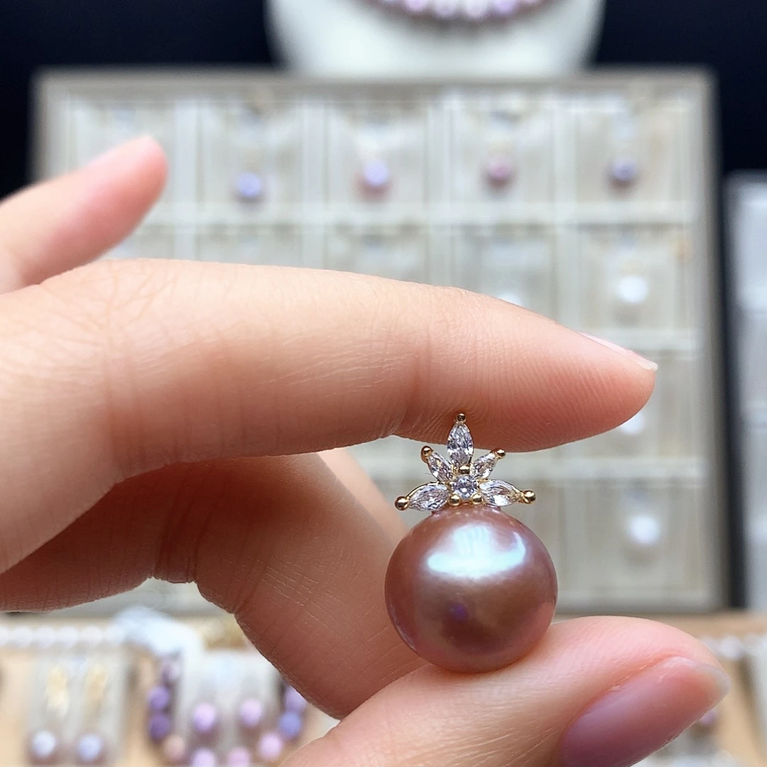 颈饰合金淡水珍珠