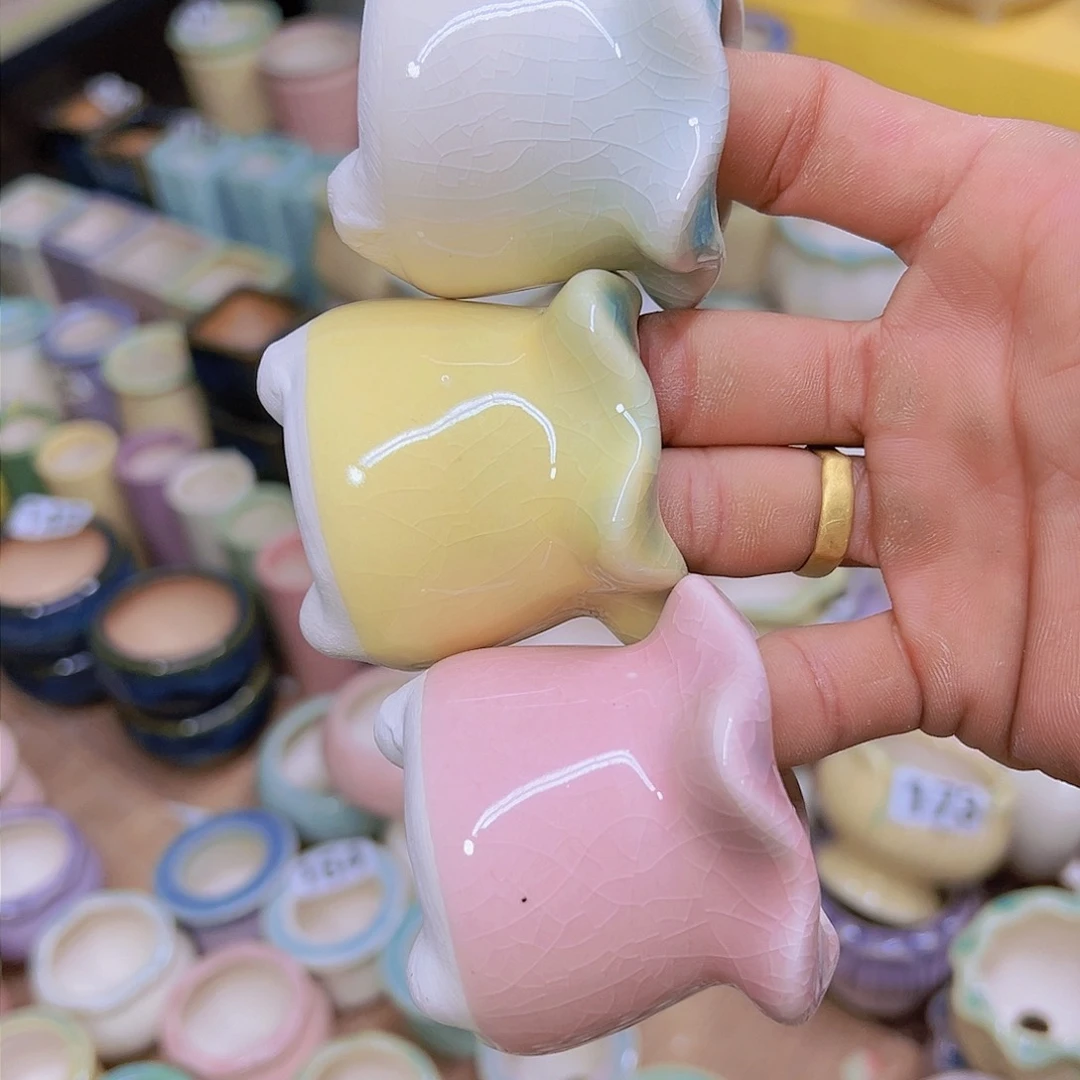 红陶陶瓷花盆当场满12包邮