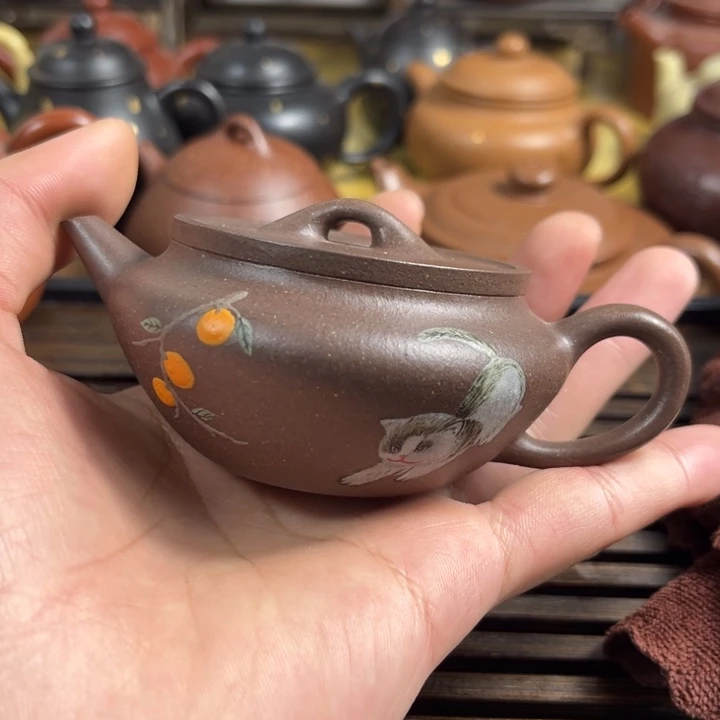 紫砂茶壶原矿紫砂半手工制作