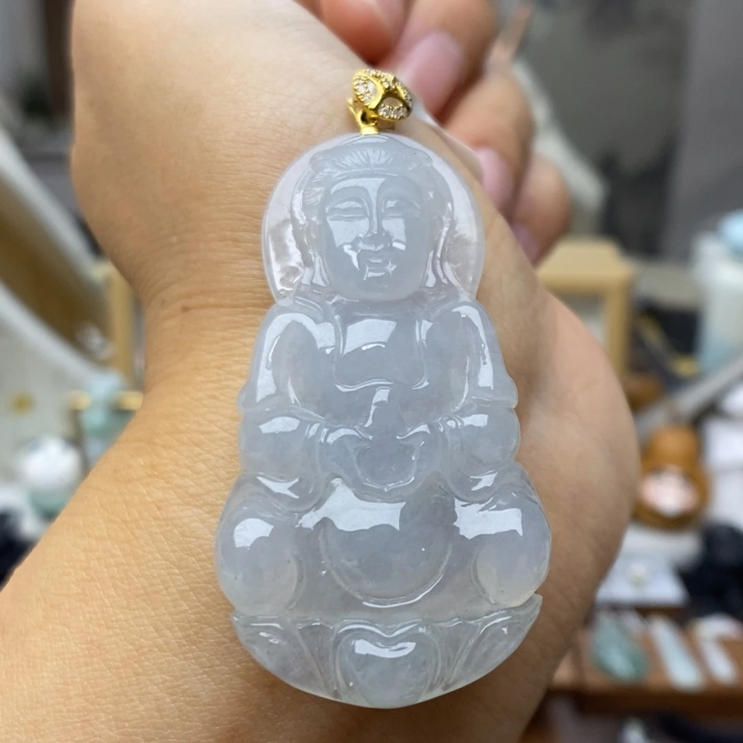 【闪购商品】颈饰18K金镶嵌翡翠31