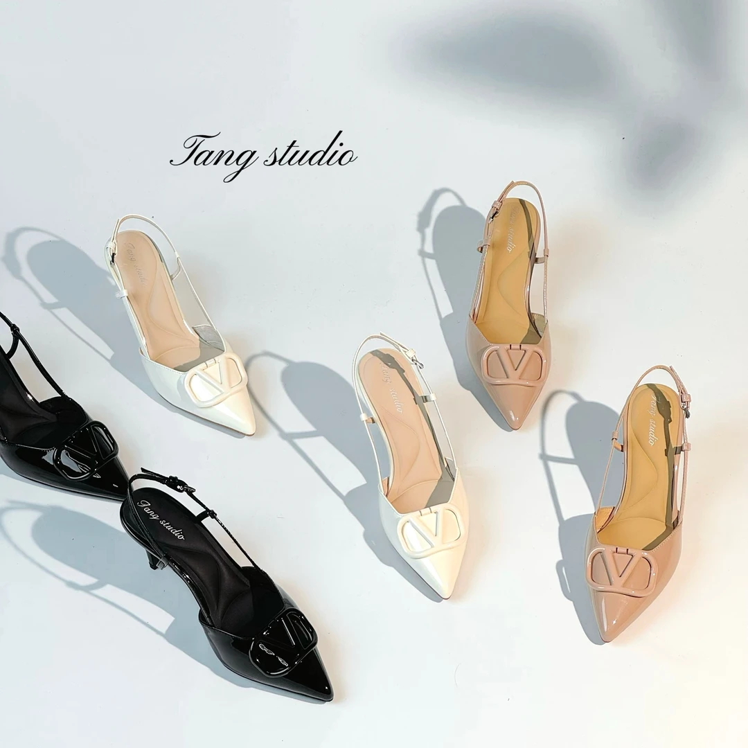 【Tang Studio】法式浅口温柔淑女气质风高跟鞋   8cm S035