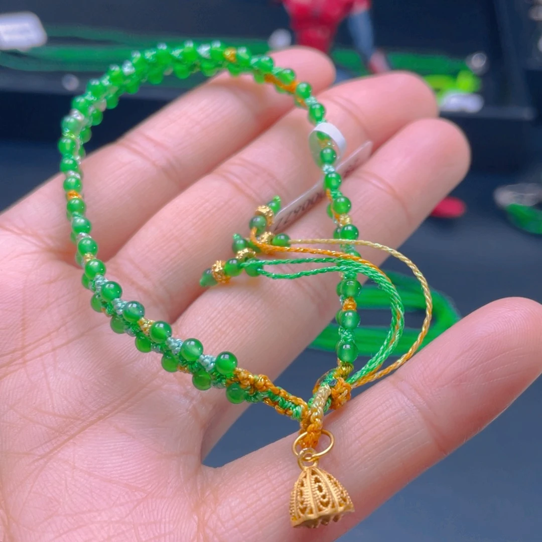 翡翠项链银S925镶嵌，1