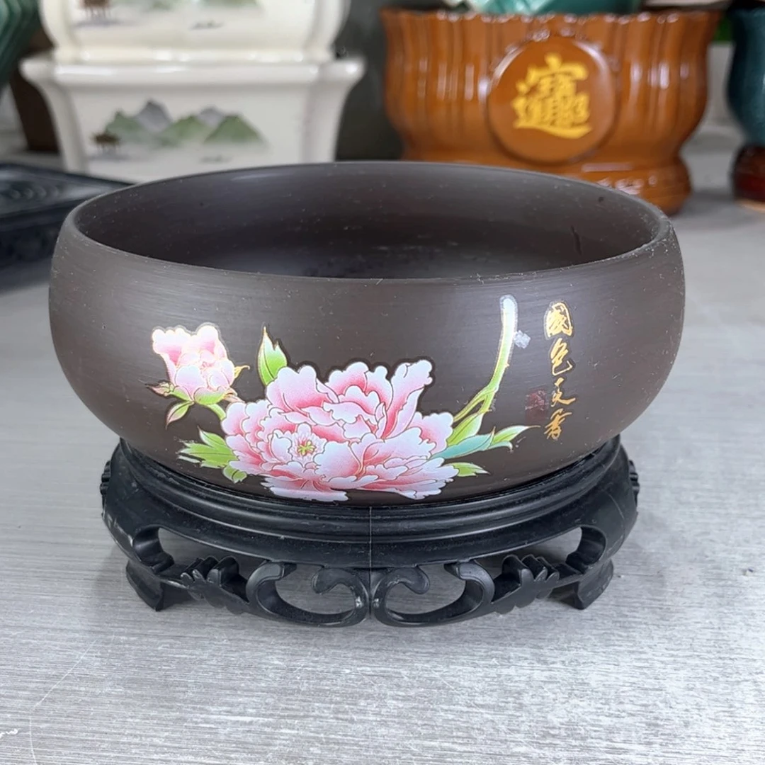 陶瓷绿植多肉花盆，满8.8包邮默认打孔发货