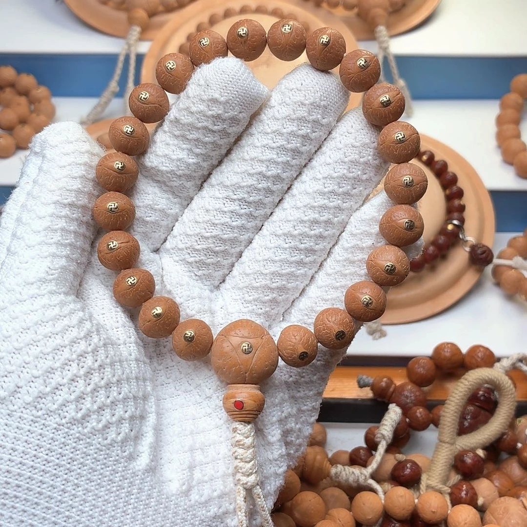 凤眼菩提手串镶嵌万字12尺寸一物一图