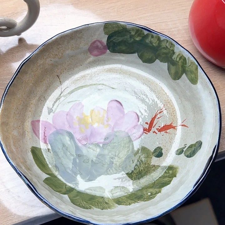 景德镇陶瓷手工手绘盘子    微暇福利