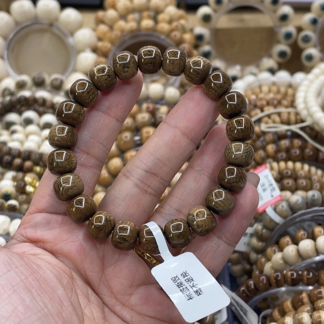摩***╰猛犸象牙手串/手链/手镯10✖️9深咖水墨福利特价