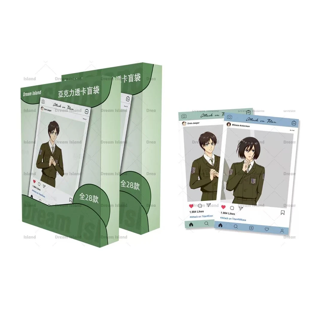 【拆包新人】Dream Island《进击的巨人》巨人二创亚克力透卡（代拆）