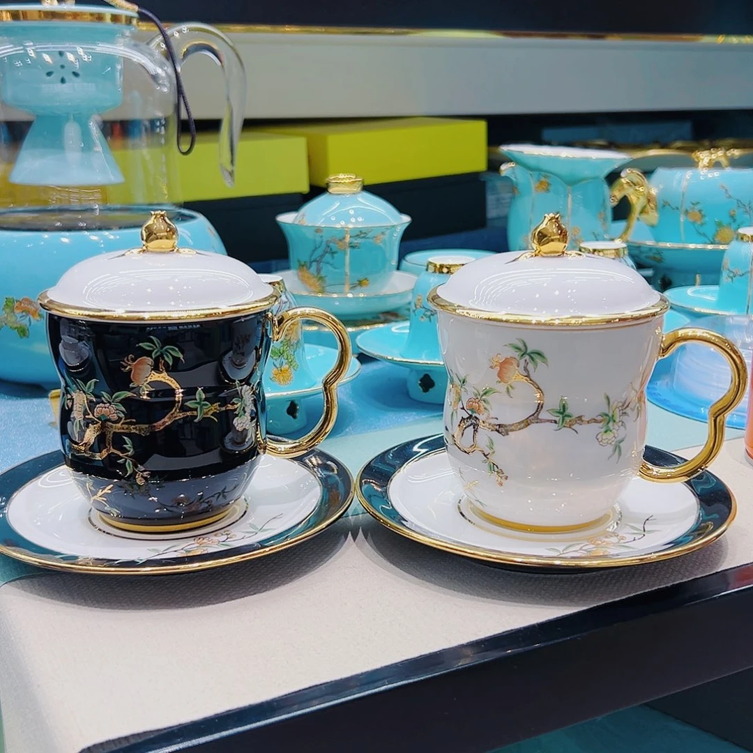 8***8瓷石榴家园天地对杯