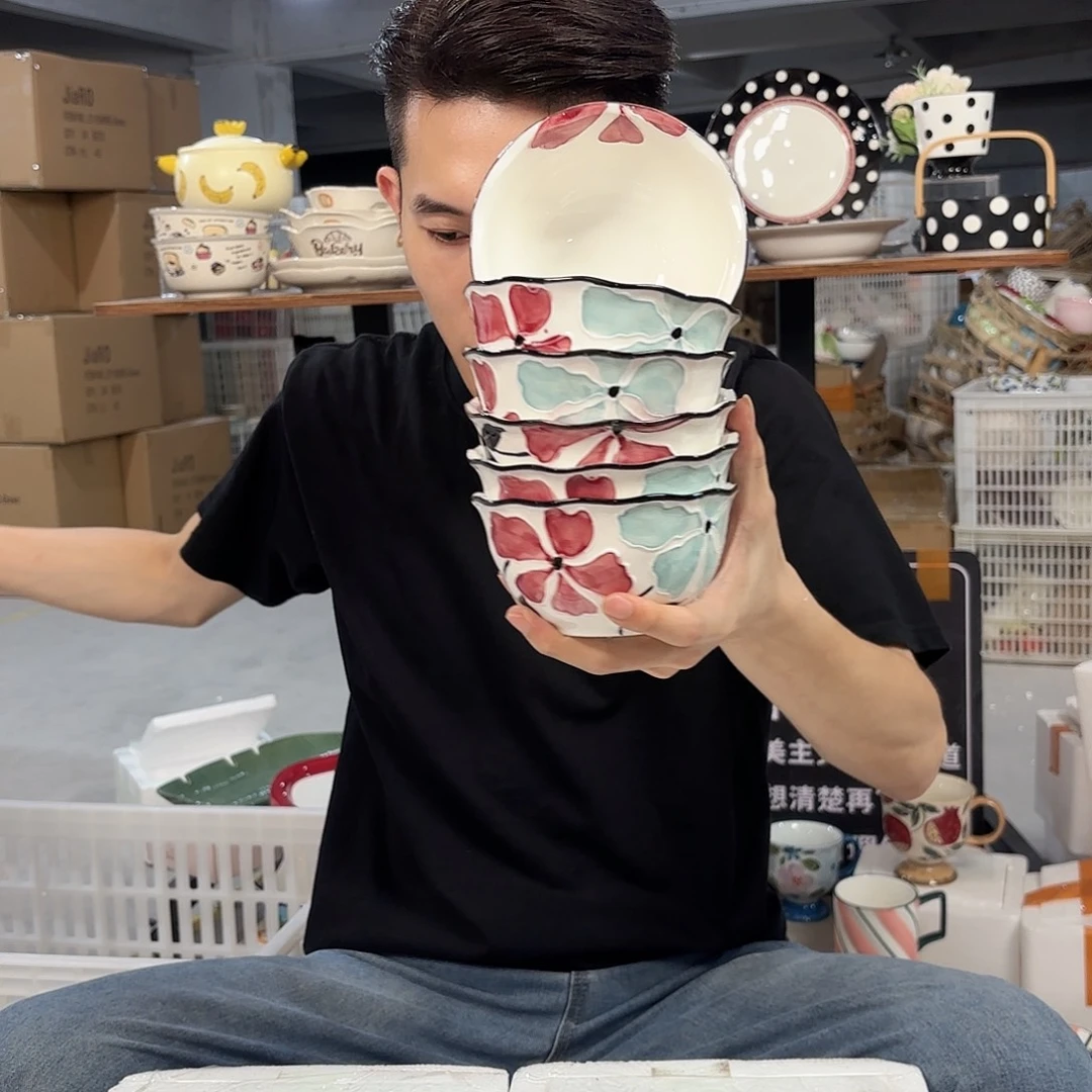 潮州微瑕陶瓷餐具5寸