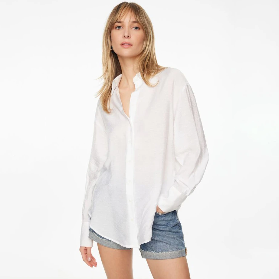 （衣兮加拿大订单）净版衬衫清爽夏季上衣亲肤柔软防晒薄款外套R