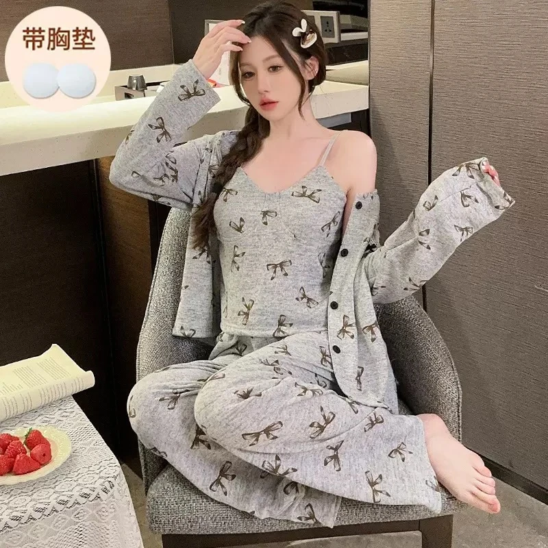 [品牌高货青沧]高品质睡衣春夏季宽松家居服套装300-399