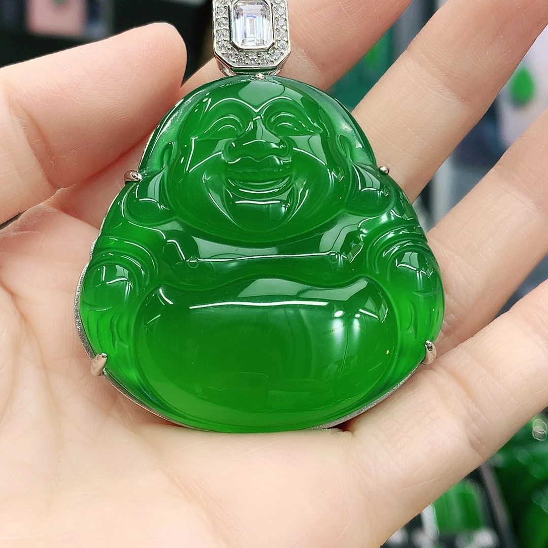 银S925镶嵌吊坠玛瑙/玉髓