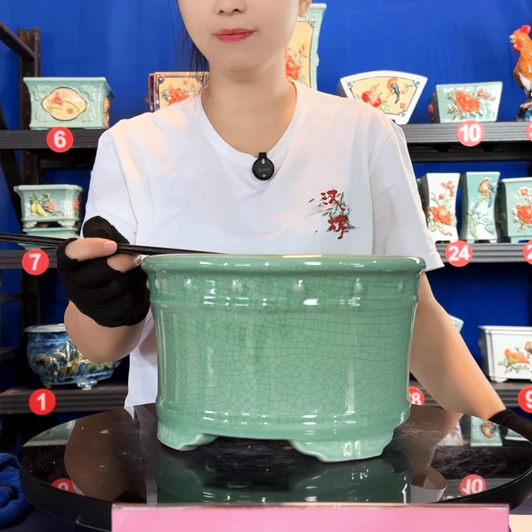 548浅绿瑕疵外口23内深13
