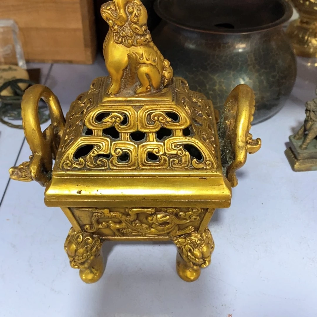 步*铜器工艺品摆件香炉材料