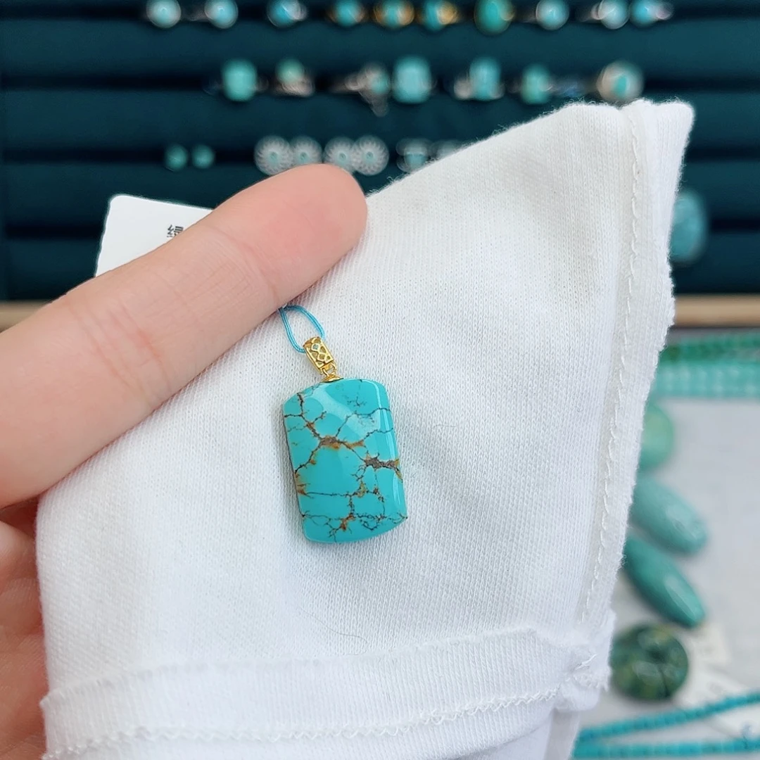 绿松石18K金镶嵌绿松石