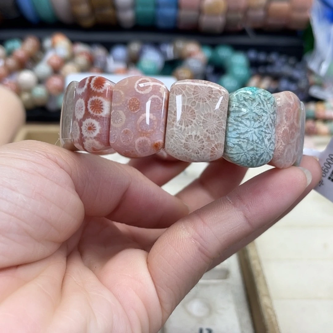 未镶嵌手串硅化珊瑚（珊瑚玉）288