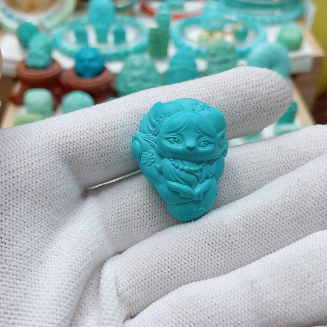 绿松石未镶嵌凤九