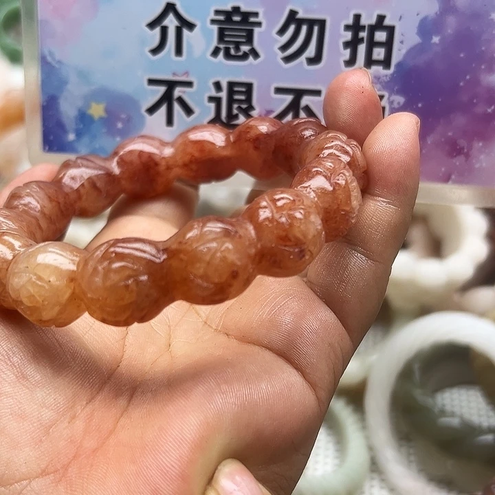 未镶嵌手镯石英岩玉凤**奇