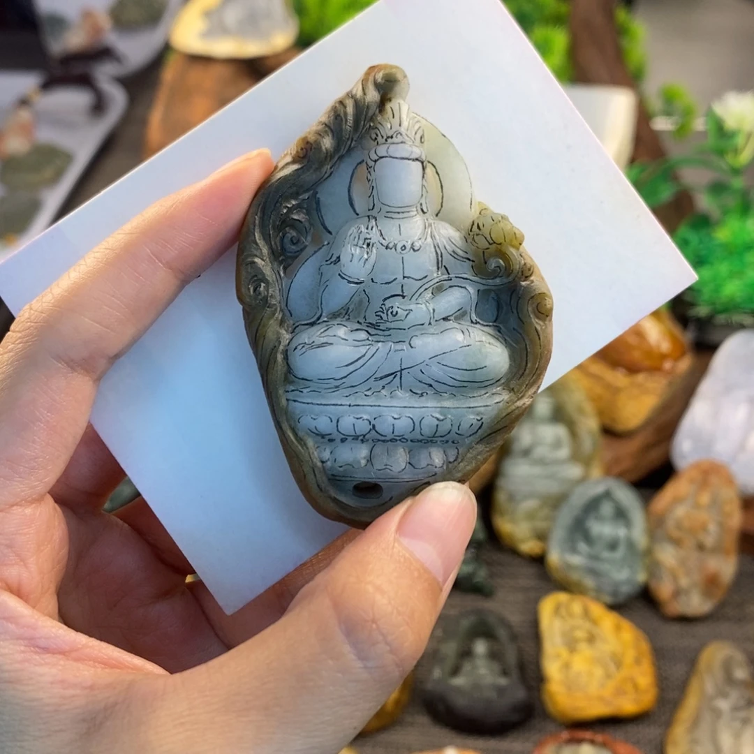 定制翡翠未镶嵌翡翠挂件