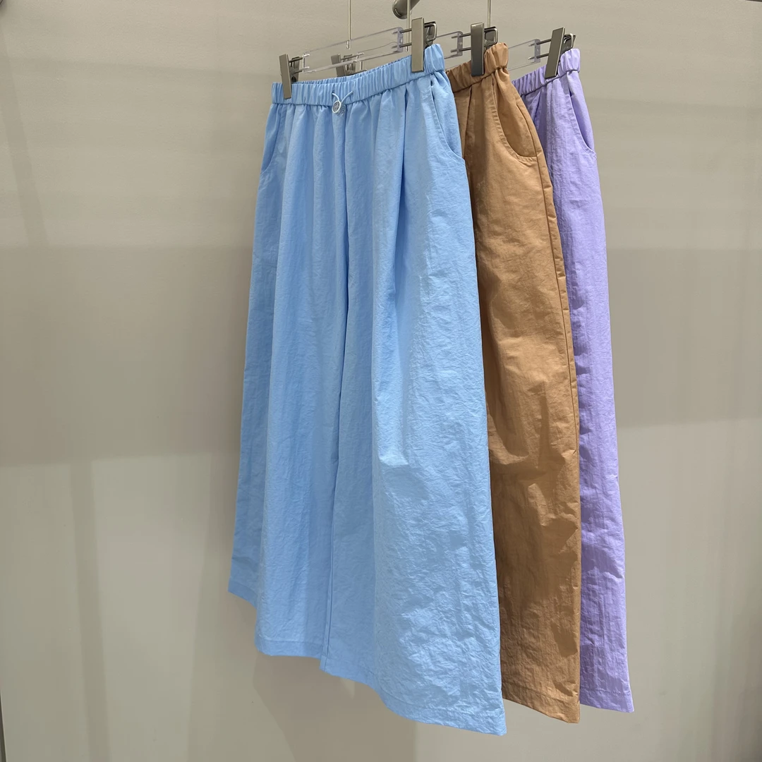 XIMTUU夏季新款休闲裤阔腿裤时尚简约宽松百搭D2505180