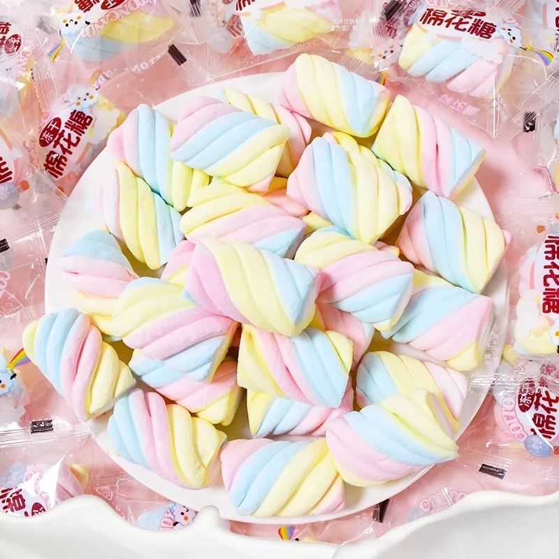 【整箱50包】彩虹冻干棉花糖网红爆款创意解馋酥脆高颜值休闲小零食
