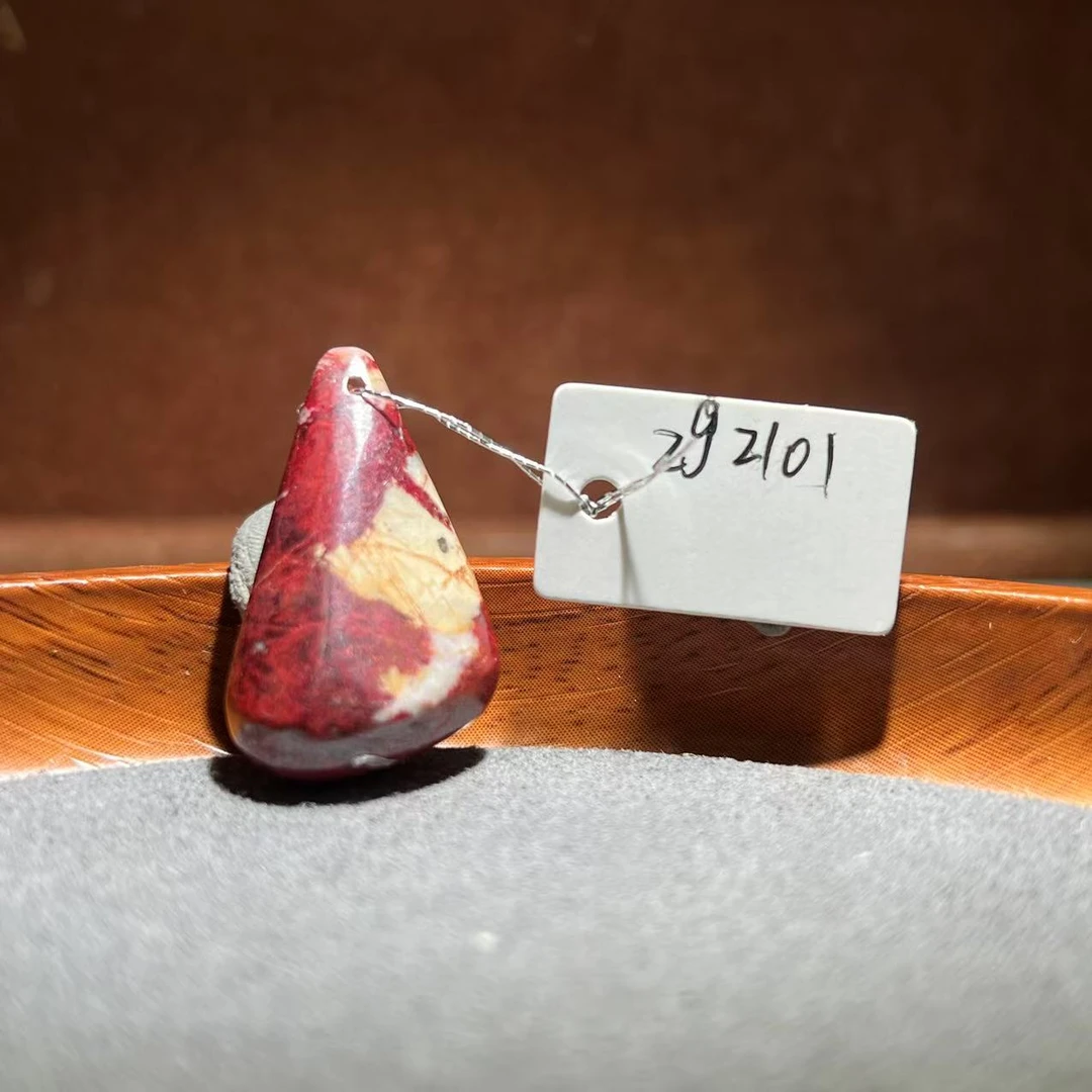 天然辰砂【张老斯珠宝】天然朱砂随形吊坠zg2101