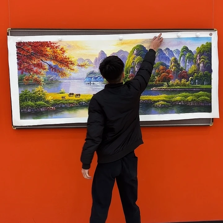 国画二郎老师国际展览原作