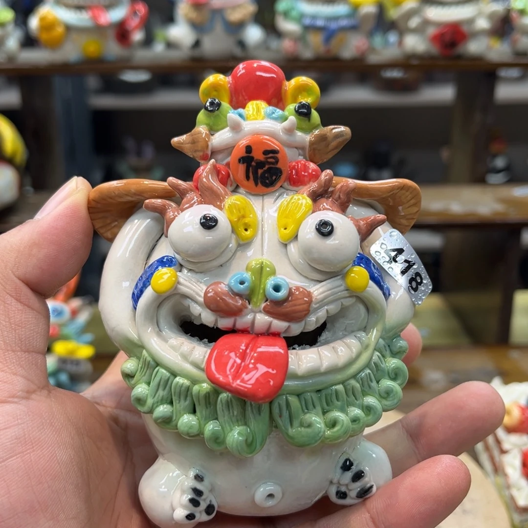 摆件纯手工抽象陶瓷摆件418