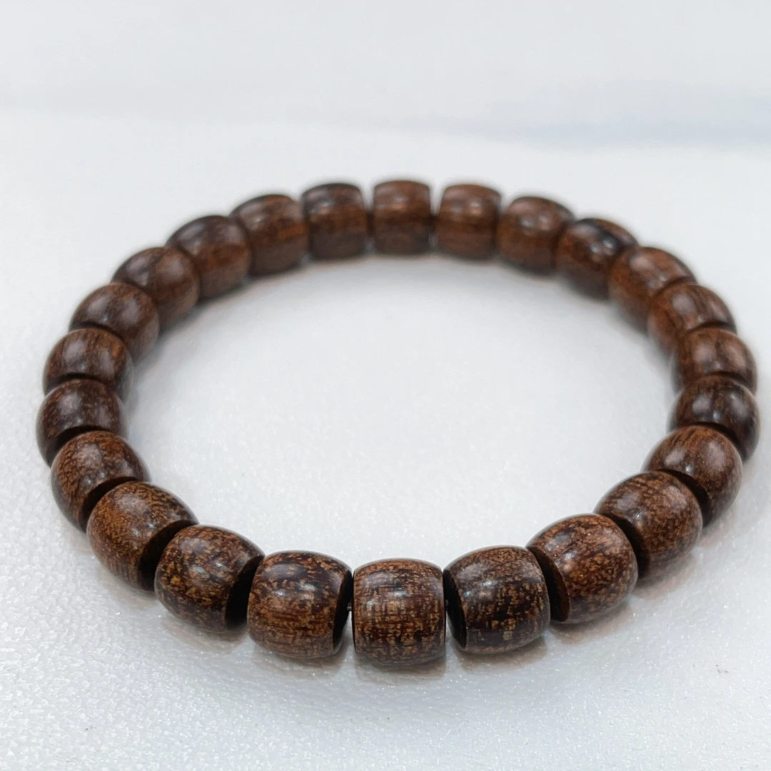 【珊木居】GM064AY 贡木黑龙鳞8*9精工直切单圈手串