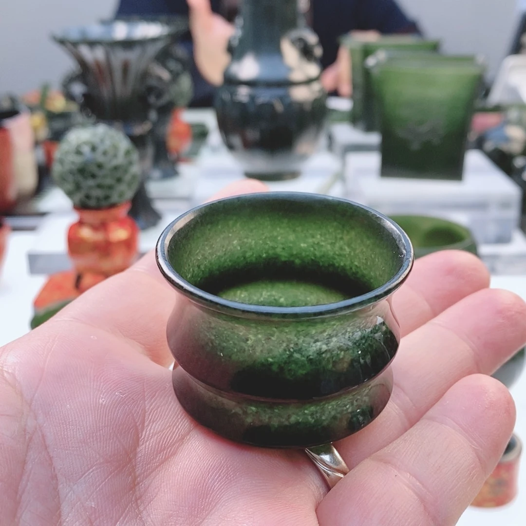 和田玉（青玉）把件未镶嵌福****斌