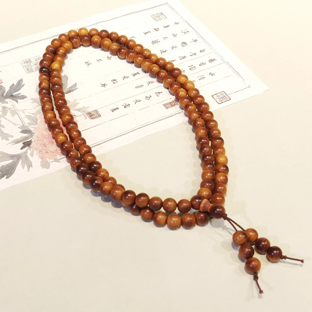 太行崖柏黑油奶香8mm108颗
