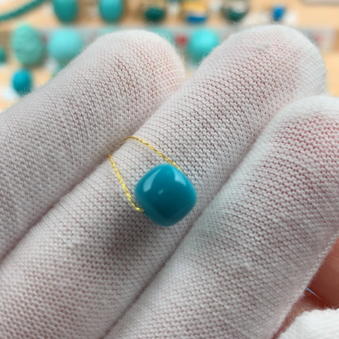 绿松石未镶嵌配饰7.6-6.8mm