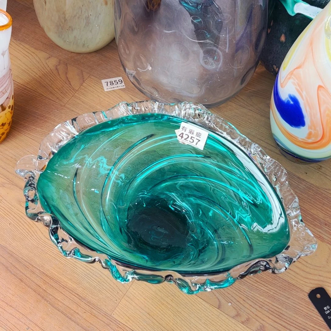 琉璃4257瑕疵 花瓶摆件