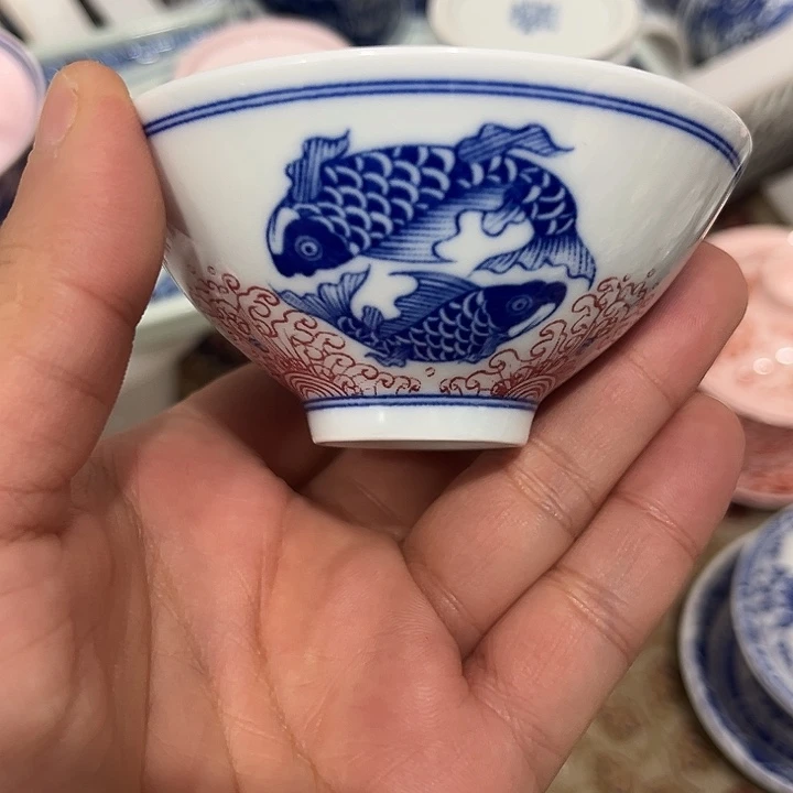 摆件陶景德镇陶瓷主人杯23445