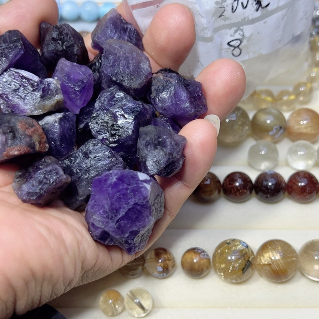 水晶颈饰未镶嵌天然水晶