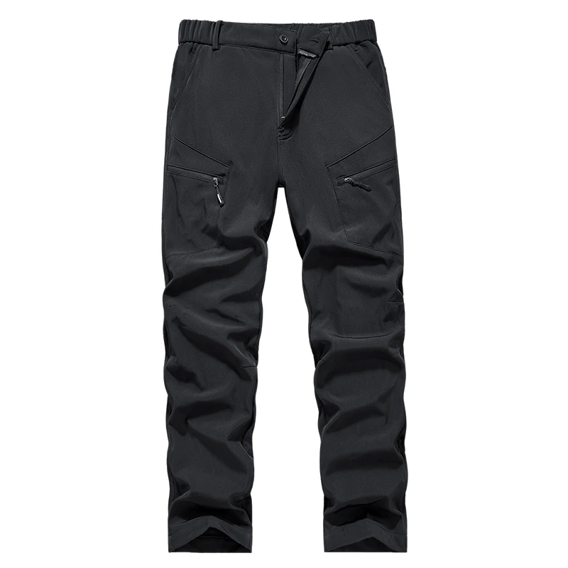 NOIENKAIRU尼因基鲁休闲裤男加绒加厚保暖防寒直筒冲锋裤秋冬裤