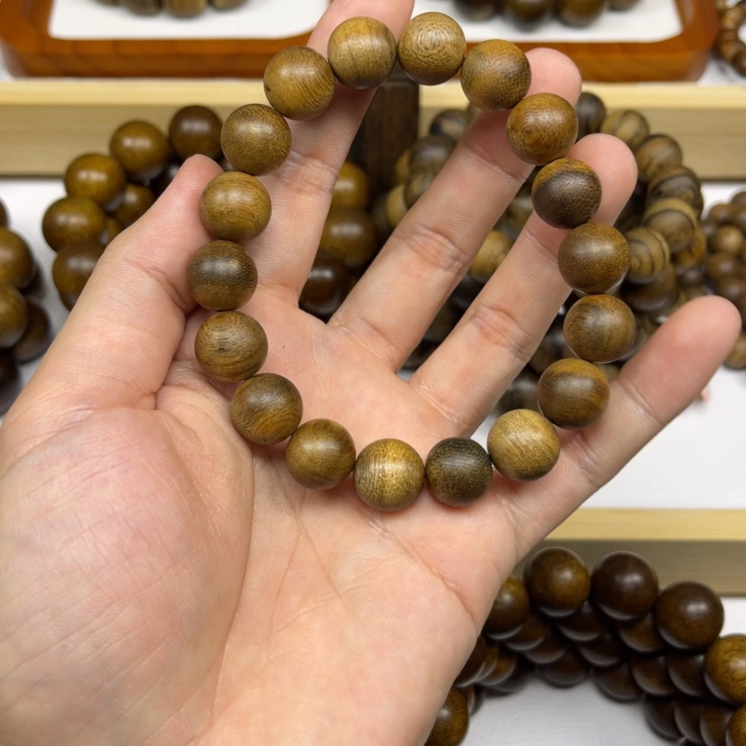 时***生手串沉香越南芽庄白棋楠1.2