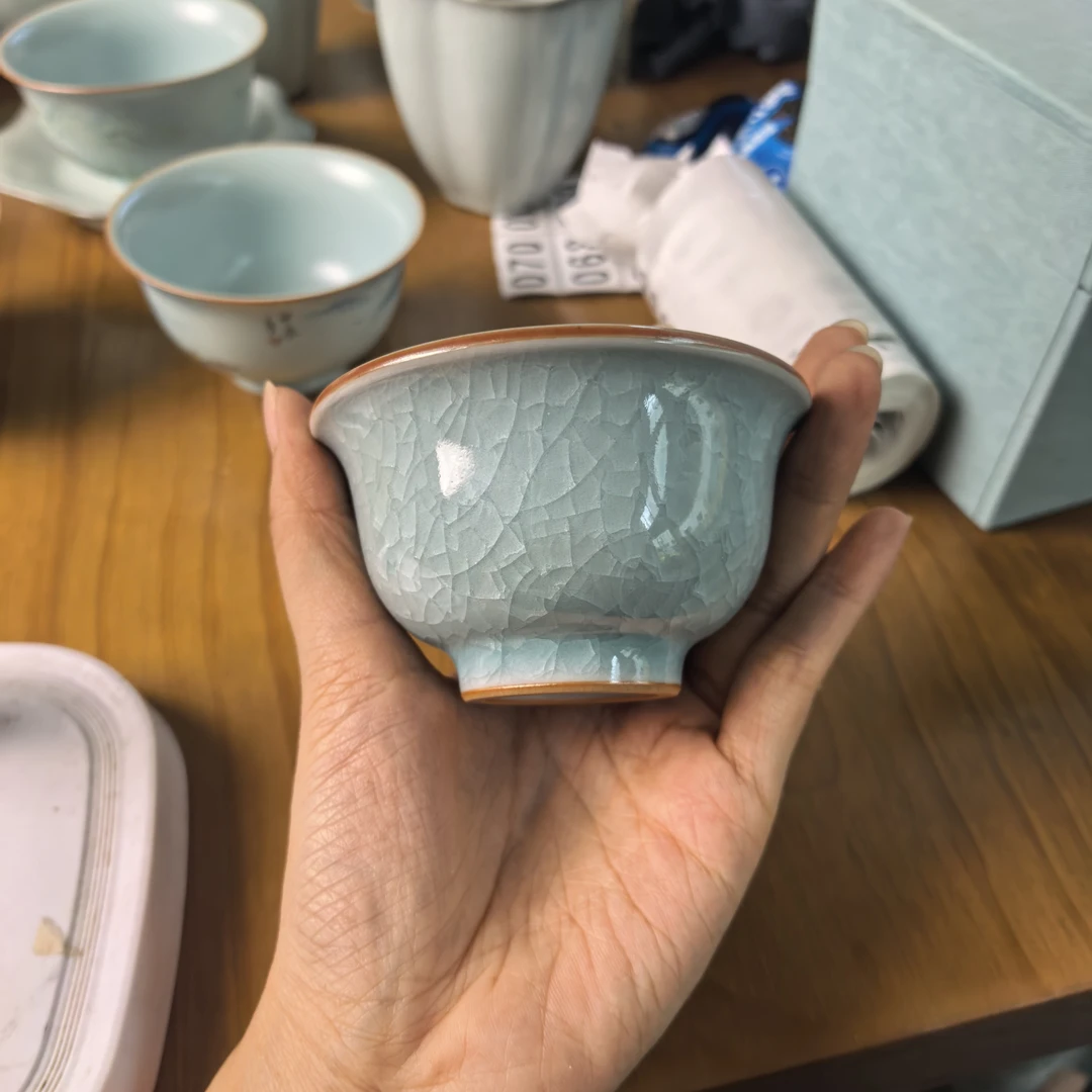 冰裂纹主人杯压手杯