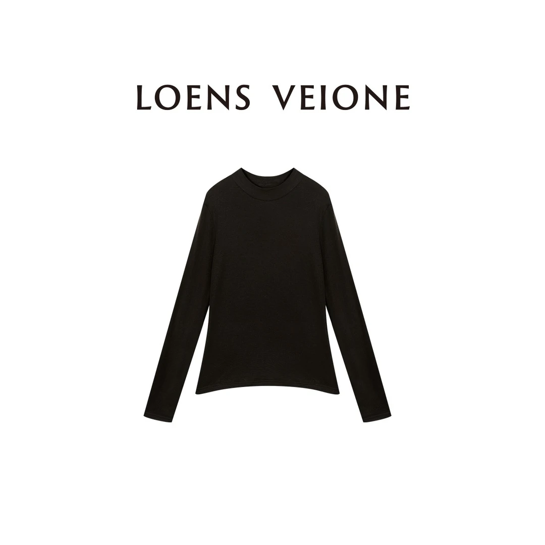 LOENS VEIONE/罗拉 【鲲之梦境】绵羊毛长袖针织打底衫23CVDA0608N
