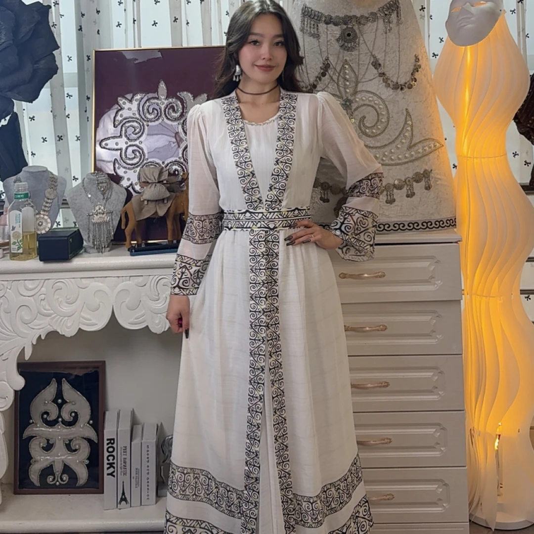 双十一民族风连衣裙➕套装